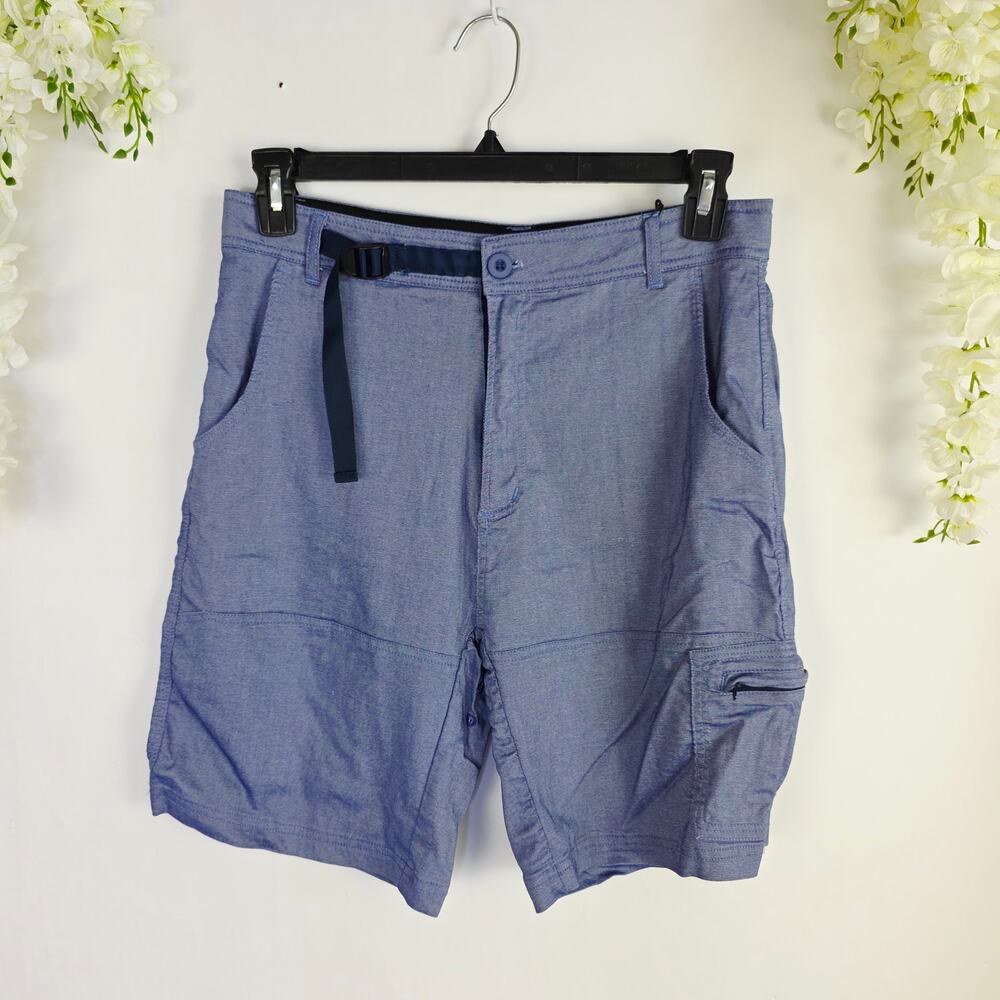Rambler 1985 Swim Shorts 32S Blue Hybrid Boardshorts Swim Belted Gorpcore
